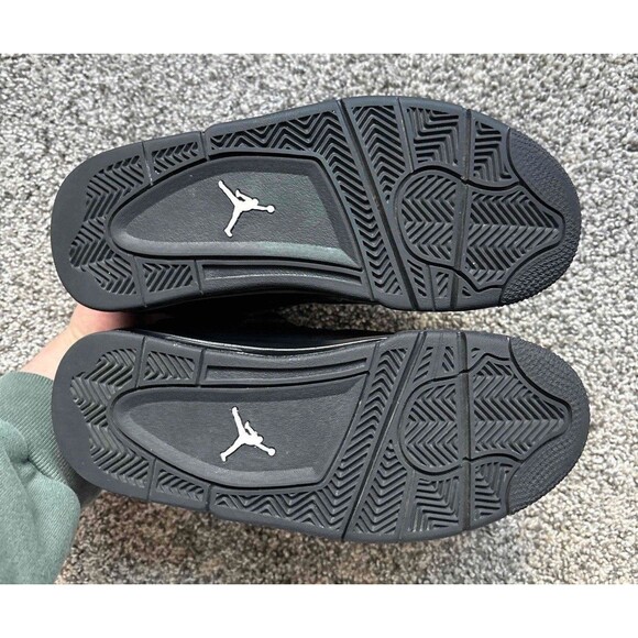 Nike Air Jordan 4 Retro Black Cat Size 5 Youth (Size 6.5 Women's) - Picture 5 of 10